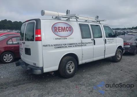 2020 Chevrolet Express G2500 Rwd 2500 Regular Wheelbase Wt из США, поврежденный, VIN 1GCWGAFG0L1264432